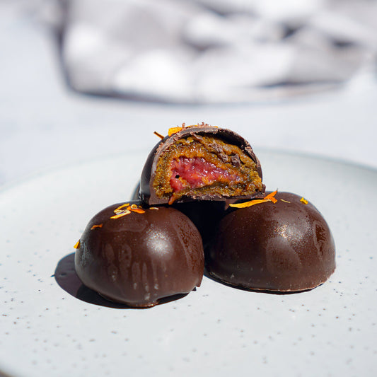 Truffle pistacho-frambuesa