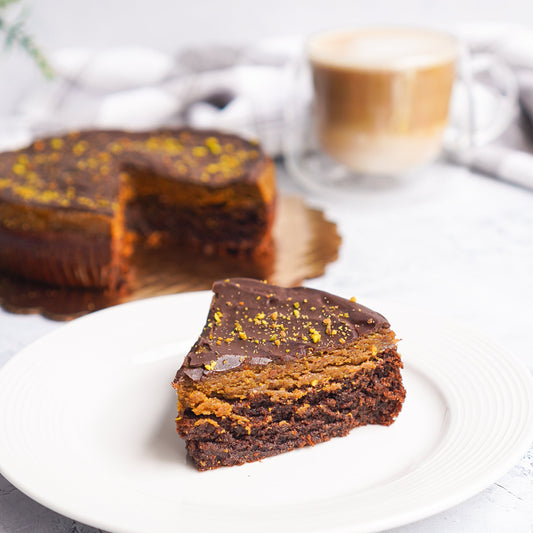 Truffle cake pistacho