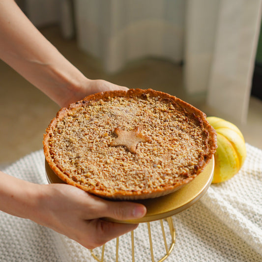 Healthy Pumpkin Pecan Pie