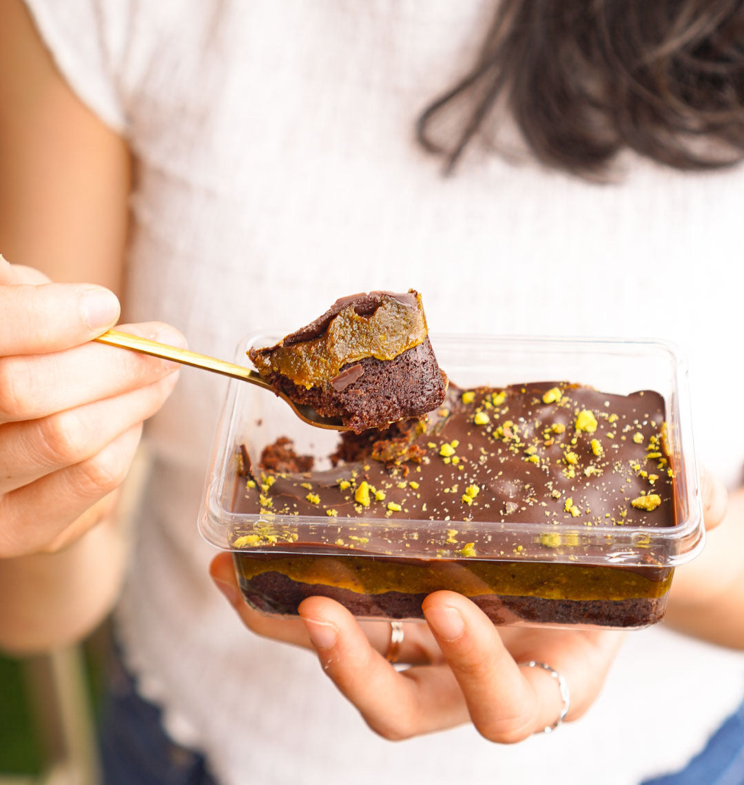 Truffle cake pistacho