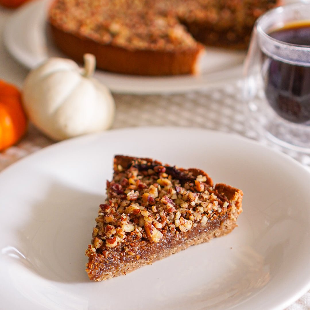 Healthy Pumpkin Pecan Pie